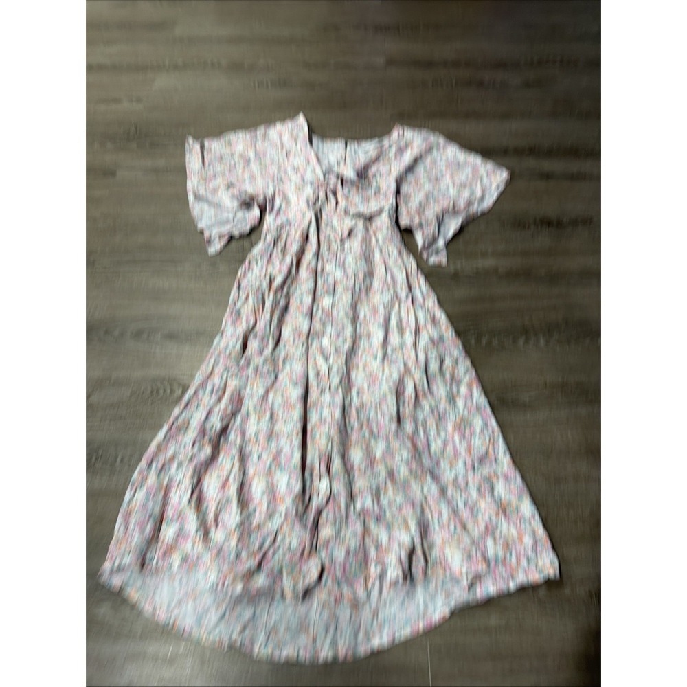 Faithfull the Brand Anthropologie Vionette Tie-front Floral Print Midi Dress 2